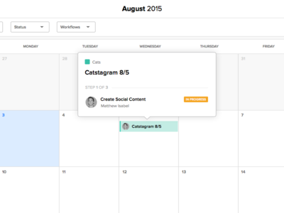 Calendar Popover