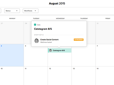 Calendar Popover