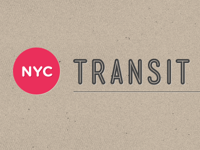 NYC Transit Icons Logo