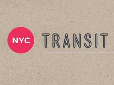 NYC Transit Icons Logo by Jan Cantor - Dribbble