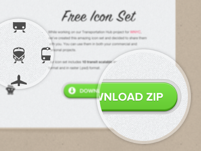 Zoom buttons download green icons magnify push ui web design zoom