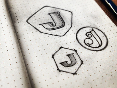 Logo Ideas hand drawn j letters logo pencil sketches typography