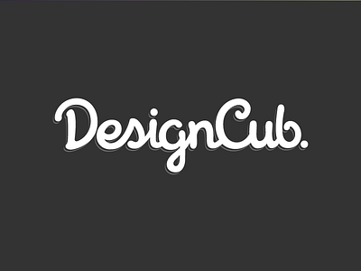 DesignCub. Logo design lettering logo vector