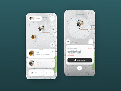 Doggo Tracker app family geozilla location mobile safety tracker ui