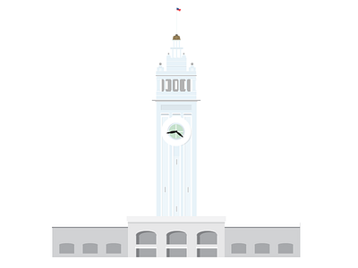 San Francisco Ferry Building Icon