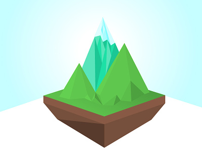 Mountains mountains polygon vector