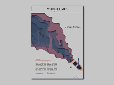 Climate Change Poster 3d animation branding design fla graphic design illustration vector