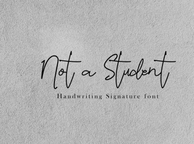 Not a Student Font