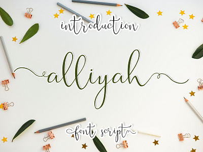 Alliyah Font feminine font font design invitations wedding wedding purpose