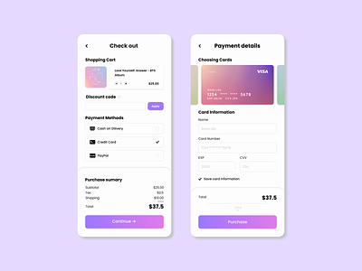 Daily UI 002: Credit card form branding checkout form credit card dailyui graphic design payment ui