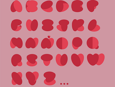 HEART typography design heart typography vector
