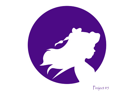 A logo for a personal project (animated series) 2d animation character feminist series