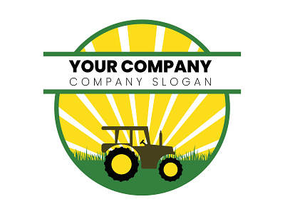 Farm logo vector art silhouette