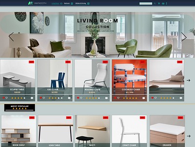 Maynooth Furniture Category Page Web Design design graphic design ui uiux ux webdesign