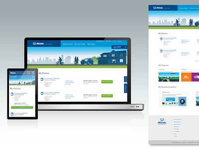 My Account Responsive Re-design design illustration responsive design ui ux web website