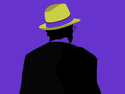 A Man Of Constant Sorrow a man of constant sorrow flat design man man with a hat purple sorrow vector
