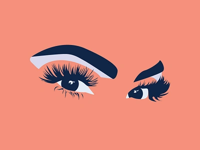 Sabrina Beauty Branding artist beauty branding design eyes flat art logo makeup vector vector art