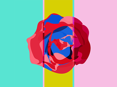Colorful Rose design digital art flat art flat design flower graphic design graphic designer illustration illustrator rose vector vector art