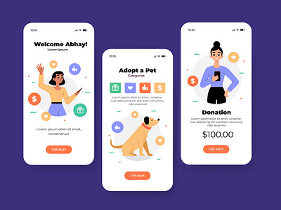 Donation App UI Design | Famebro Creative Studio