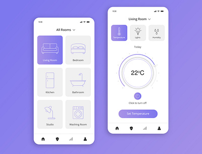 Smart Home App UI Design | Famebro Creative Studio apps