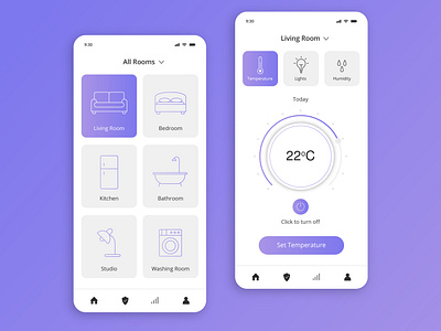 Smart Home App UI Design | Famebro Creative Studio