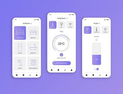 Smart Home App UI Design | Famebro Creative Studio apps