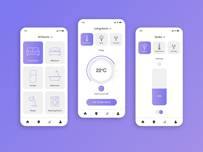 Smart Home App UI Design | Famebro Creative Studio