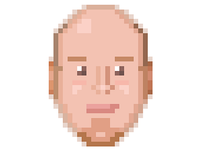 Brian Pixelated avatar headshot pixel art pixel headshot pixelated