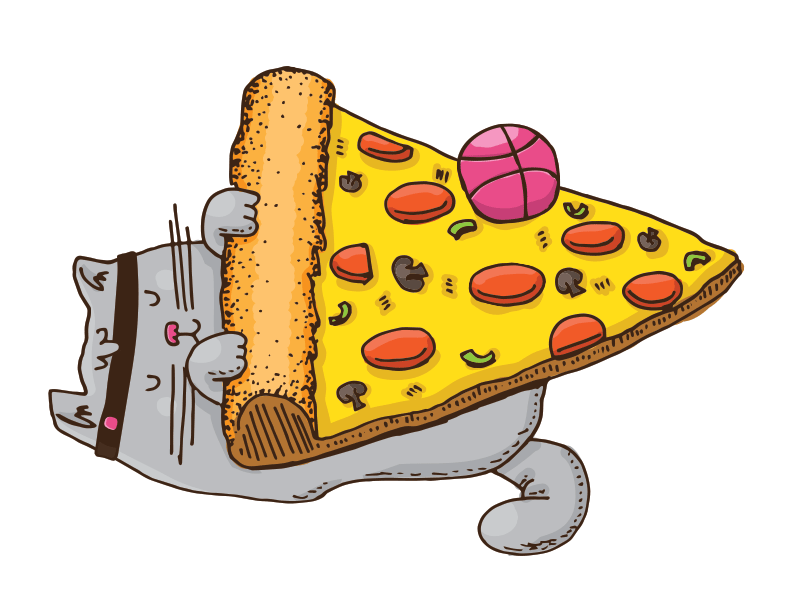 Pizza cat's debutante ball bell peppers cat cheese debut gif mushrooms pepperoni pizza