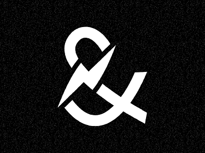 &amp; amp amperage ampersand bolt lightening logo
