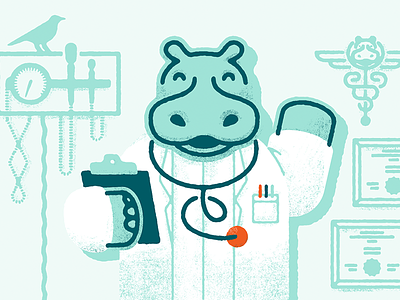 the doctor will see you now caduceus doctor hippo stethoscope telemedicine