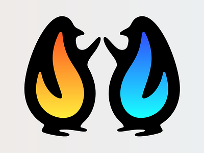 burn for life desire fire heat love mates passion penguin penguins