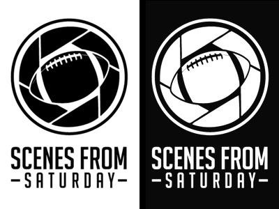 Scenes From Saturday Logo Idea athlon sports branding camera football identity logo
