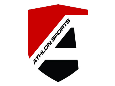 Athlon Sports Shield Logo Idea athlon sports branding minimalistic shield