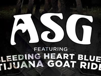 ASG Show Poster asg bleeding heart blues poster rock show textures