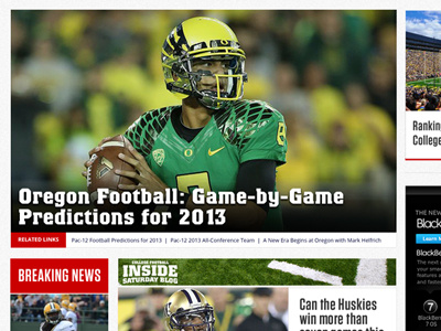 New AthlonSports.com redesign athlon sports grid layout redesign sports deisgn ui ux website site design