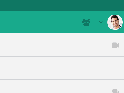Buddy List UI Animated clean app design buddy list animated gif ui