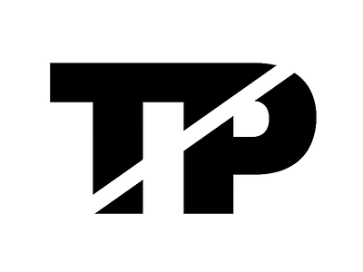 TP Monogram Identity - Black & White branding logo monogram typography