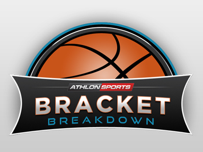 Bracket Breakdown Game Logo for Athlon Sports athlon sports basketball branding clean logo modern sports design typography