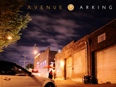 Avenue Parking Logo avenue parking clean modern typography valet parking