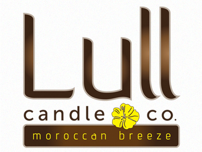 Lull Candle Co. Logo calm earth tones hawaiian lull candle co. relaxed