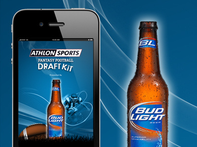Athlon Sports iPhone app sponsored by Bud Light athlon sports bud light college football grunge iphone app mobile splash screen type