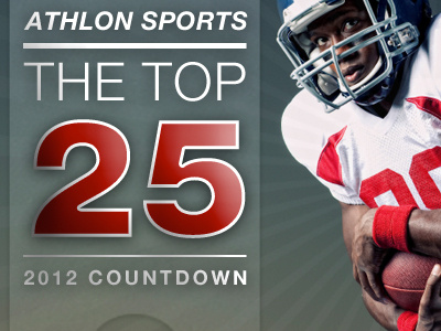 Athlon Sports Top 25 College Football Facebook app college football numer 25 top 25 typography