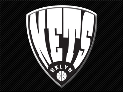 Brooklyn Nets Logo Revision bold brooklyn brooklyn nets logo monotone nba nets sports branding typography