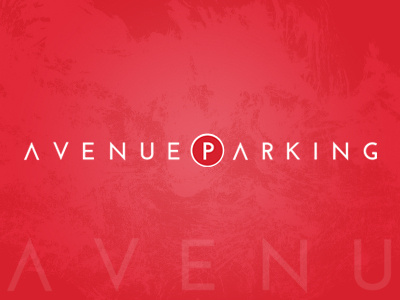 Avenue Parking Logo avenue parking modern reds upscale valet co.