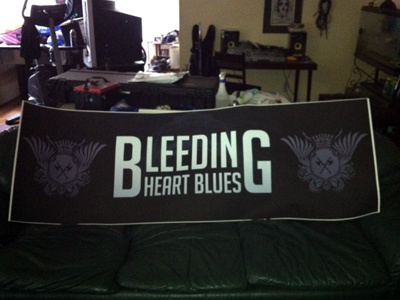 Bleeding Heart Blues Large Banner bleeding heart blues blues dark textures typography