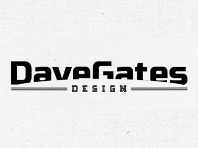 Dave Gates Design Logo Concept branding dave gates design typography