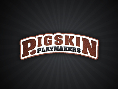 Pigskin Playmakers Game Logo athlon sports browns football logo textures typography