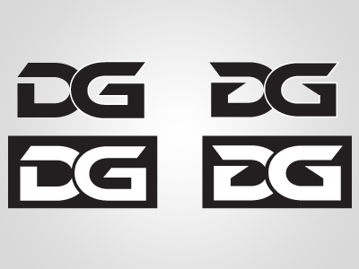 Dave Gates Monogram Logo black and white monogram logo