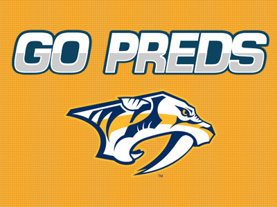 Nashville Predators Sign nashville predators nhl preds sports typography